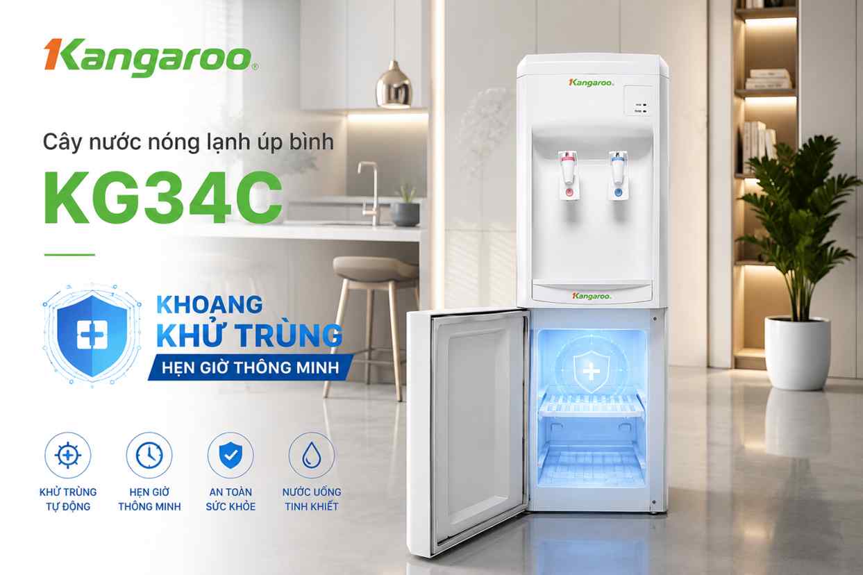 Cây nước nóng lạnh Kangaroo kg34c